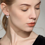 Geometric Triangle Earrings Beautiful Bright Gemstone Earrings Wholesale