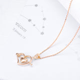 18K Gold Fashion Korean Version Of The Clavicle Personality Cupid Arrow Necklace