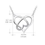 Trendy  Vintage Heart Pendant Necklace Jewelry Chains Simple Necklaces