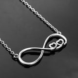 925 sterling silver simple design heart infinity necklaces & pendants diy fashion jewelry making for women gift