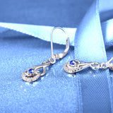 925 Sterling Silver Drop Earrings For Elegant Ladies Design