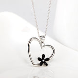 Heart & Flower Necklace Wholesale Valentine's Day Jewelry