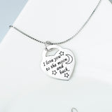 I Love You ToThe Moon And  Back Necklace Customed 925 Sterling Silver Necklace For Girlfriend