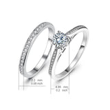 Husband and Wife Ring Fashion Promotional Customized Set Wedding Ring