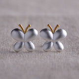 stud butterfly earrings silver wholesale mini cute animal earrings
