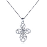 Four-leaf clover Celtic knot S925 sterling silver necklace pendant European and American creative accessories