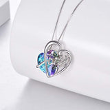 Faith Necklace for Women 925 Sterling Silver Faith  Crystal Jewelry Gifts for Women Girls