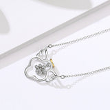 Bottle Angel Wings Zirconia Necklace Pendant Angle Wings Necklace