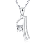 Wedding alphabet Pendant necklace 925 sterling silver jewelry