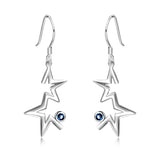 Star Stud Earrings Silver Color With Cute Small Zirconia Designs Earrings