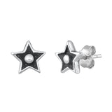 Silver Star  Stud Earrings