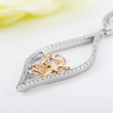 Wedding Pendant 925 Sterling Silver Without Chain Pendant Design