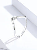 925 Sterling Shining Silver Geometric Finger Rings Simple Jewelry Fashion Jewelry For Women