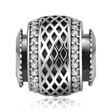 Diamond-shaped Beads Hollowed-Out Design Bracelet Beads for Men
