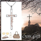 Cross Necklace for Women Sterling Silver Faith Cross Pendant Necklace for Girls