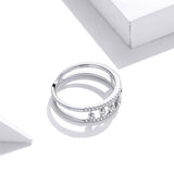Ladies 925 Sterling Silver Bubble Ring Ring Retro Fashion Jewelry