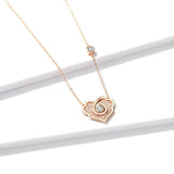 925 Sterling Silver Chinese Retro Pattern Short Chain Necklace for Women Rose Gold Color Luxury Fine Jewelry