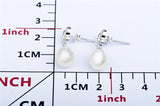 Pearl Earrings For Women Jewelry Elegant Beautiful Silver Earrings
