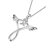 Latest Love Pendant Necklace Angel Wings Love knot Cross Necklace