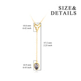 Crystal Y Necklace Hanging Silver Gemstone Best Selling Necklace