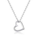 Hollow Heart Pendant Necklace 