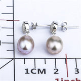 Wholesale Simple Drop Pearl Earrings Mounting Hot Sale Jewelry