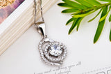 Senior Custom Zircon 925 Sterling Silver Necklace For Birthday Party Gifts White Gold Plated Jewelry