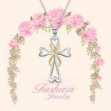 infinity heart religious cross necklace new arrival design necklace