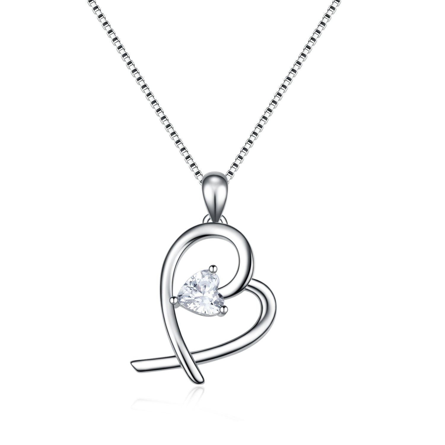 Wedding Anniversary Preferred Gift Husband Gives Wife Zirconia Necklace