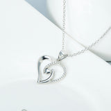 Heart Shaped Necklace Factory 925 Sterling Silver Jewelry For Wedding Holiday Gift For Woman