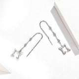 Drop Earrings 925 Sterling Silver Jewelry Gift for girlfriend Engagement Statement Jewelry