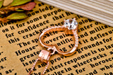 High Custom Polished Zircon Heart Rose Gold Plated Necklace 925 Sterling Silver Pendant Necklace