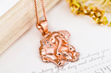 Lovely Elephant Pendant The Latest Animal Jewelry Rose Gold Plating 925 Sterling Silver