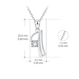 Wedding alphabet Pendant necklace 925 sterling silver jewelry