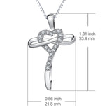 Lovely Design Key Necklace Cross Heart Shape Best Friend Necklace