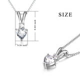 Bunny ears zircon necklace simple generous mother‘s day necklace