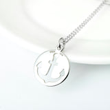 Classic Anchor Necklace Factory 925 Sterling Silver Jewelry For Woman And Man