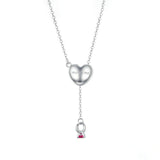 Promise Shape Necklace Open Heart Pendant Necklaces