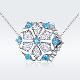 S925 sterling silver white gold plated zirconia snowflake charms