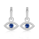 Eye zircon earrings s925 sterling silver earrings European and American earrings gold-plated earrings popular jewelry