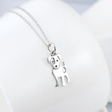 Cute Animal Dog Shaped Neckalce Factory 925 Sterling Silver Jewelry For Gifts