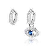 Eye zircon earrings s925 sterling silver earrings European and American earrings gold-plated earrings popular jewelry