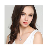 S925 Sterling Silver Fashion Creative Pearl Flower Personality Wild Necklace Pendant