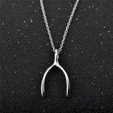 tuning fork necklace design letter Y reversed chain necklace