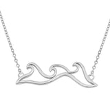 Three Waves pendant necklace