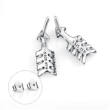 Anchor Earrings Design Latest Fashion Luxury Rhodium Plating Silver Jewelry