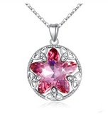 Pink Star Embellished With Crystals From Swarovskis