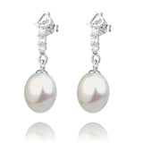 Ladies Pearl Earrings Designs Mounting ,Pendant Earrings Woman