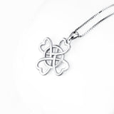 Heart Shaped Necklace for Party Cross Wholesale Sterling Silver Jewelry