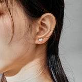 925 Sterling Silver Twinkle Little Star Stud Earrings for Women Female Hypoallergenic Stud  Jewelry for Girl Gifts